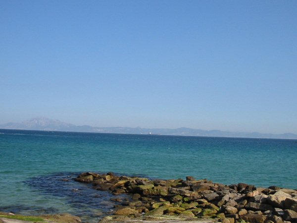 The coast of north Africa from Tarifa