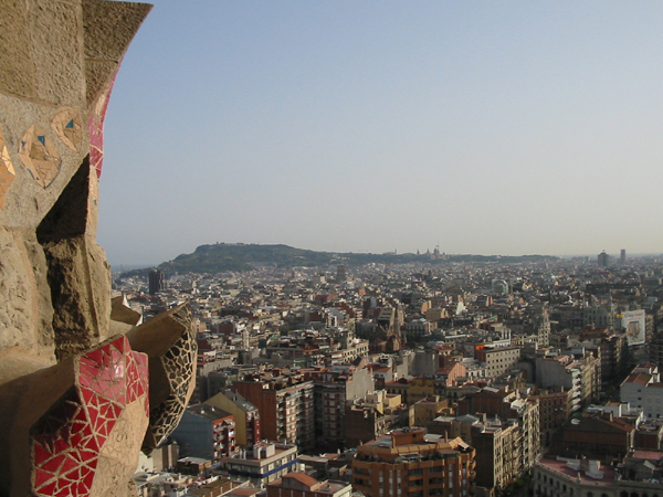 better view of barcelona from sagrada familia