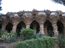 Columns at Park Güell in Barcelona