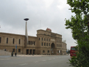 olympic stadium at montjuic in barcelona